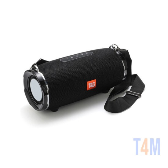 COLUNA DE SOM PORTÁTIL T&G TG-189/TG189 FM/AUX/USB PRETO